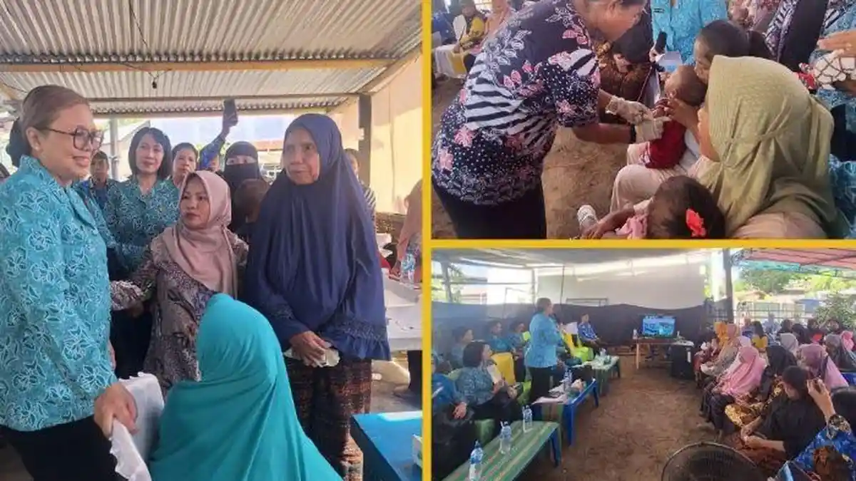 Sukseskan PERISAI ANAK NTT, Staf Ahli TP-PKK Provinsi NTT Pantau Pelayanan Posyandu di Ende