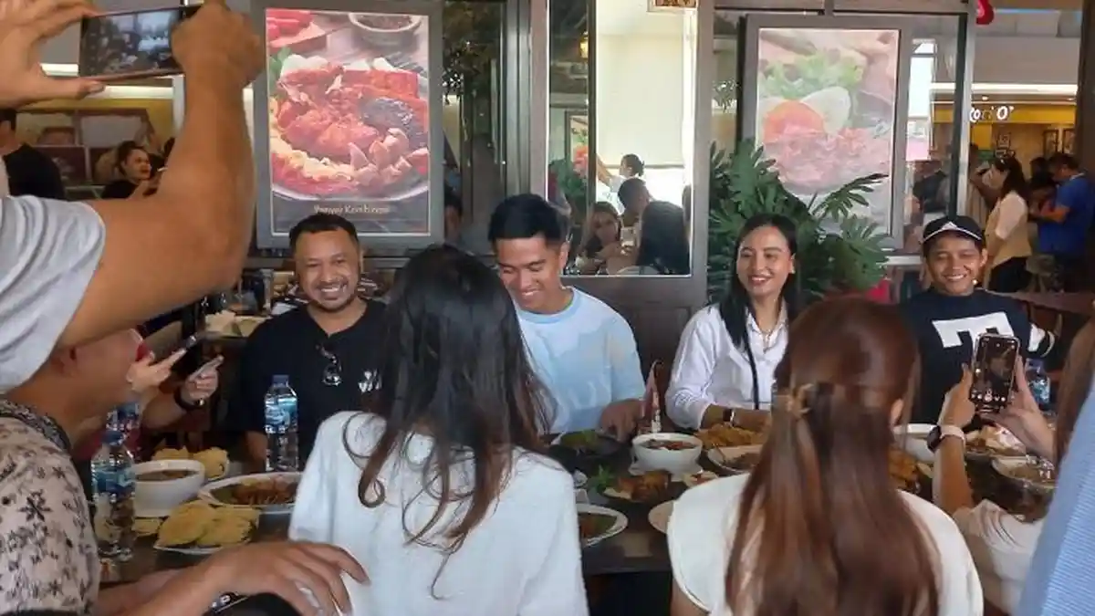 Blusukan ke Manado Town Square, Kaesang Makan Siang Bersama Sejumlah Influencer Muda