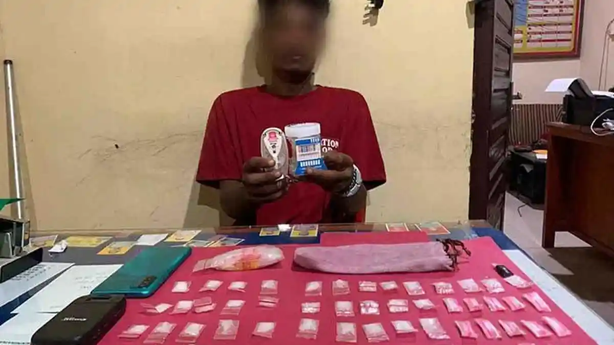 Polres Belitung Timur Bekuk Kurir Narkoba Asal Bangka Selatan