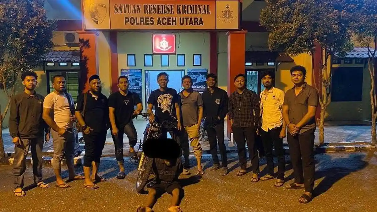 Curi Sepmor Polisi, Seorang Remaja di Aceh Utara Ditangkap
