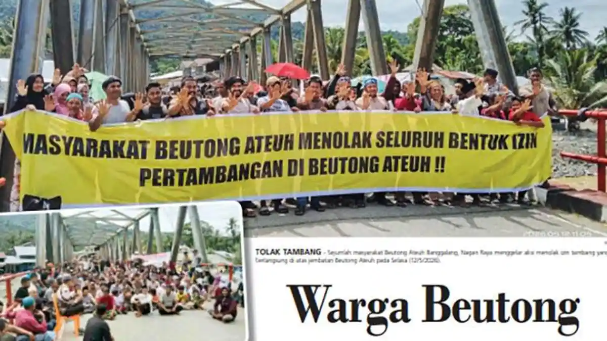 Warga Beutong Ateuh Unjuk Rasa Tolak Segala Bentuk Izin Tambang