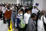Suasana di Stasiun Manggarai Pascaperubahan Rute Perjalanan KRL