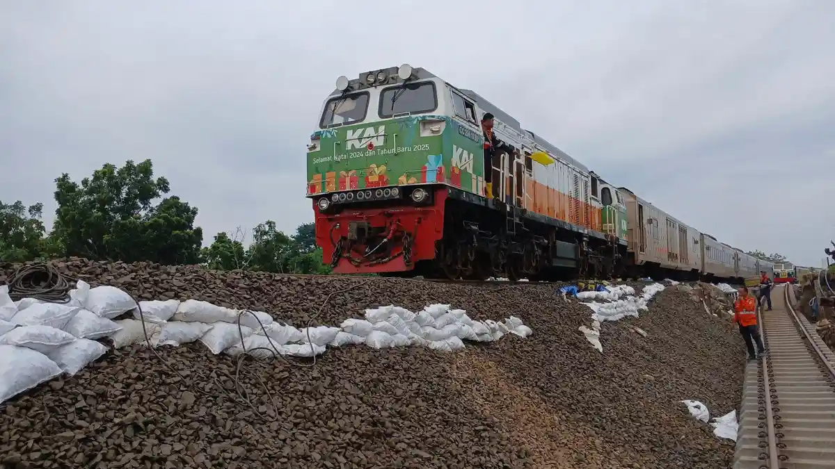 Perbaikan Jalur Hulu Rel Kereta Api Terdampak Banjir Grobogan Selesai,  Perjalanan Berangsur Normal