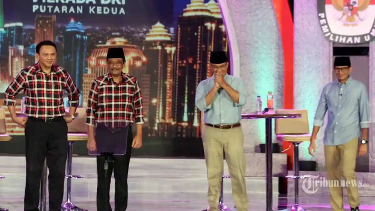 Postingan Medsos Paslon Cagub-Cawagub DKI Usai Tahu Hasil Sementara Coblosan, No 3 Bikin Terharu!