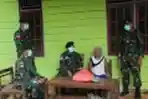 Berkah Ramadan, Satgas Yonif 411 Kostrad Bagikan Sembako di Perb