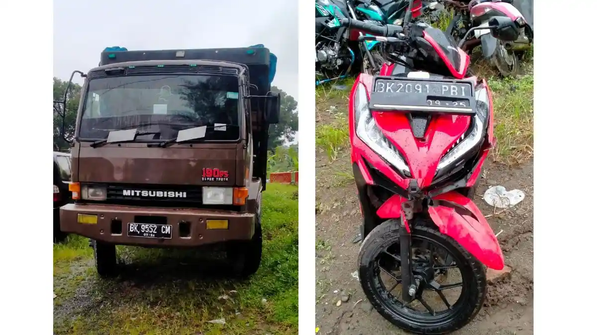 Mahasiswa Tewas Setelah Motornya Kecelakaan dengan Truk di Amir Hamzah