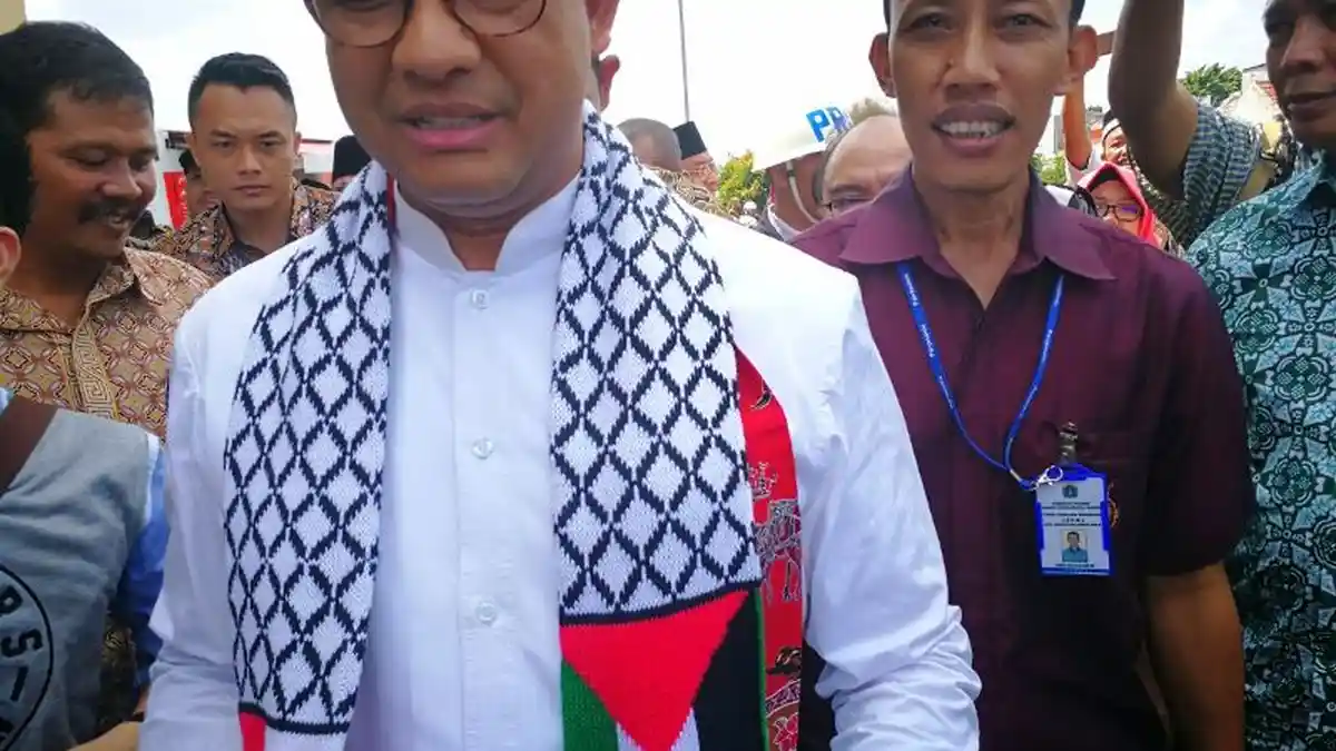 Simpatik pada Palestina, Anies Baswedan 2 Kali Ganti Syal