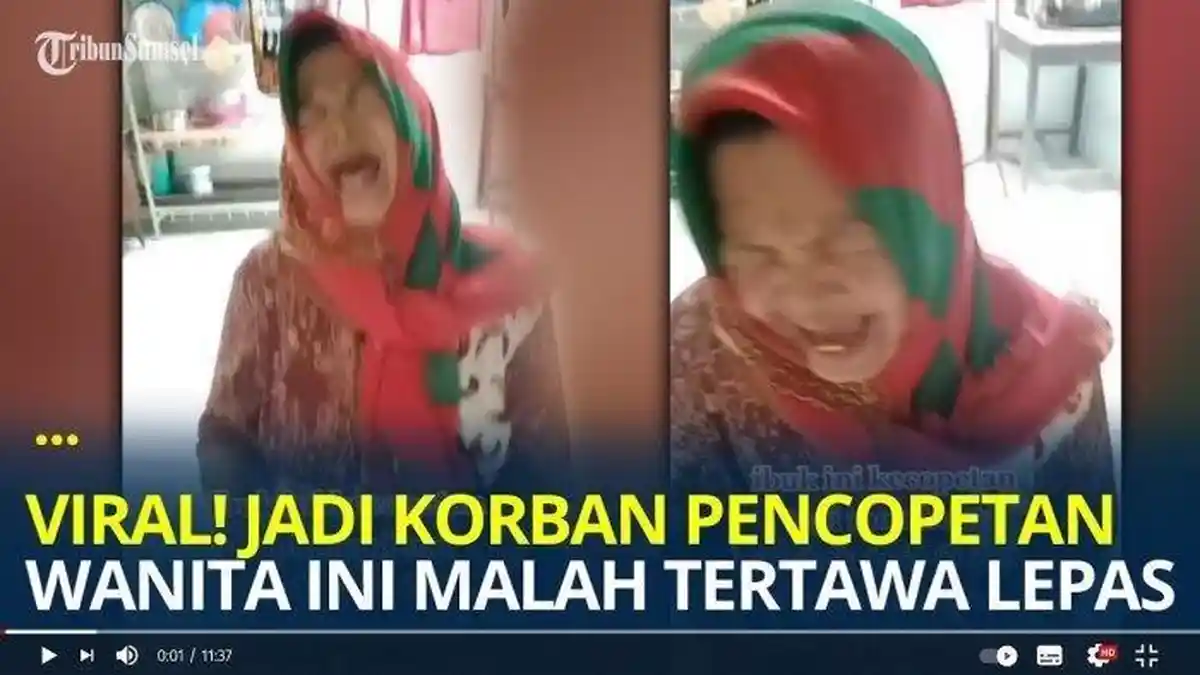 Tasnya Dicopet, Ibu Ini Viral Ketawa Terbahak-bahak, Terbayang Isi Tas Bikin Apes Si Pelaku