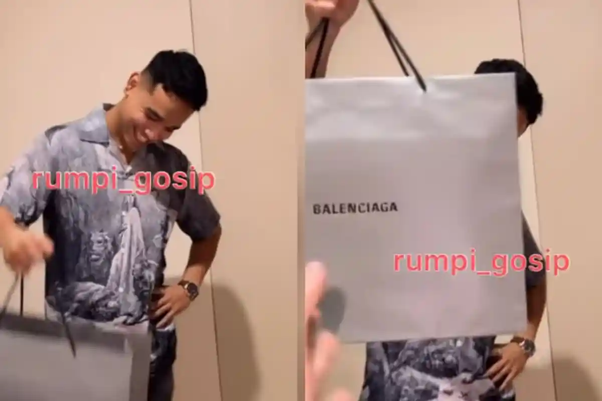 Reaksi Fuji Dapat Kado Sepatu Branded Balenciaga Rp 13 Juta dari Fadly Faisal, Warganet Dibuat Iri