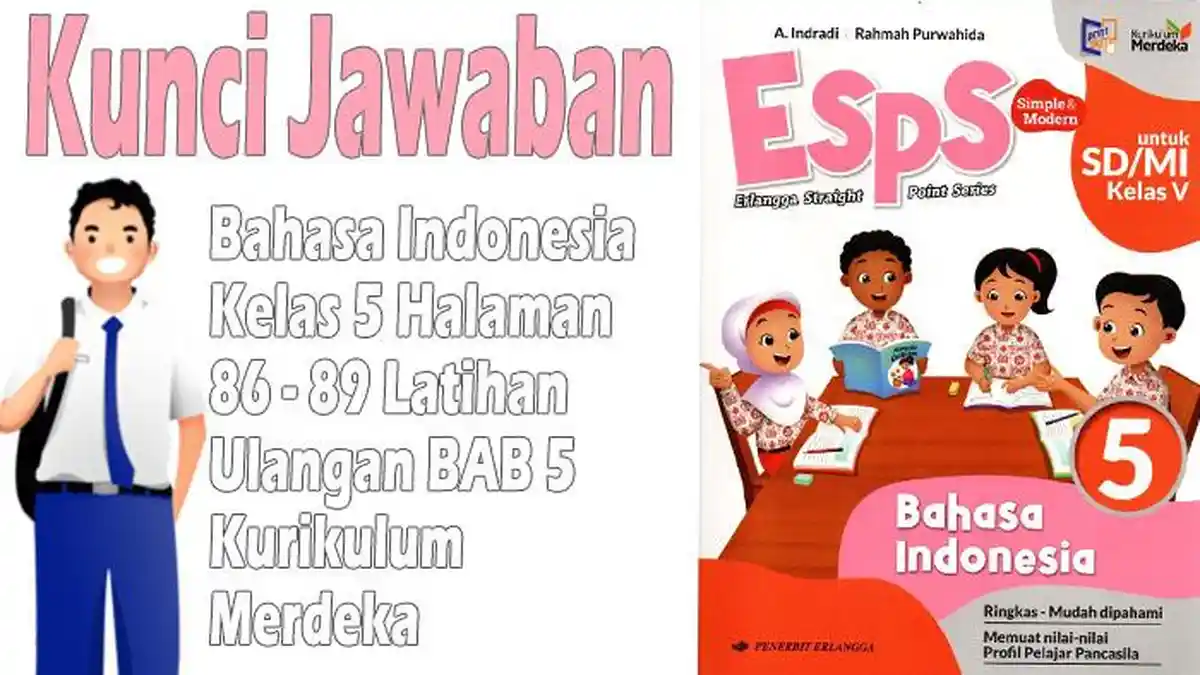Soal dan Pembahasan Ulangan Bab 5 ESPS Bahasa Indonesia Kelas 5 Halaman ...