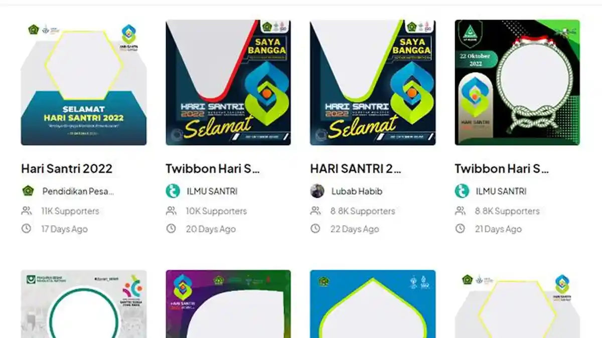 30 Link Twibbon Hari Santri 2022 yang Cocok Dibagikan di Instagram, Facebook hingga WhatsApp