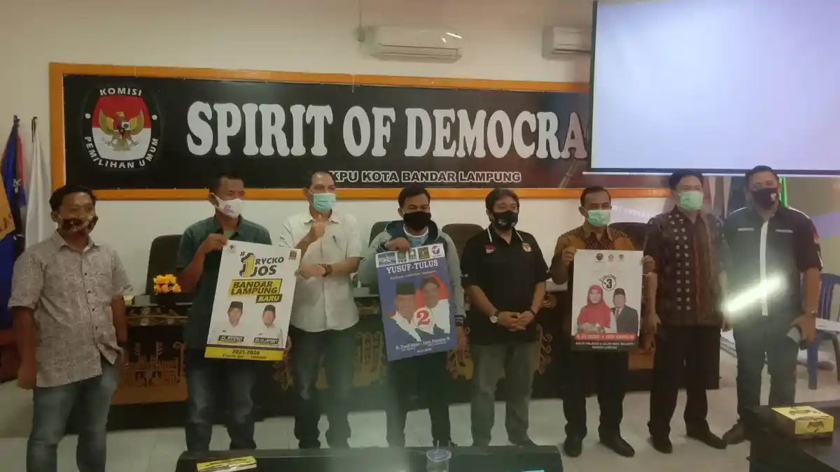 Bawaslu Larang Paslon Pilkada Bandar Lampung 2020 Pasang APK di Pohon dan Tiang Listrik