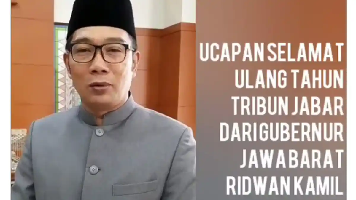 Doa Ridwan Kamil di HUT ke-14 Tribun Jabar, ''Semoga Selalu Maju dan Terdepan''