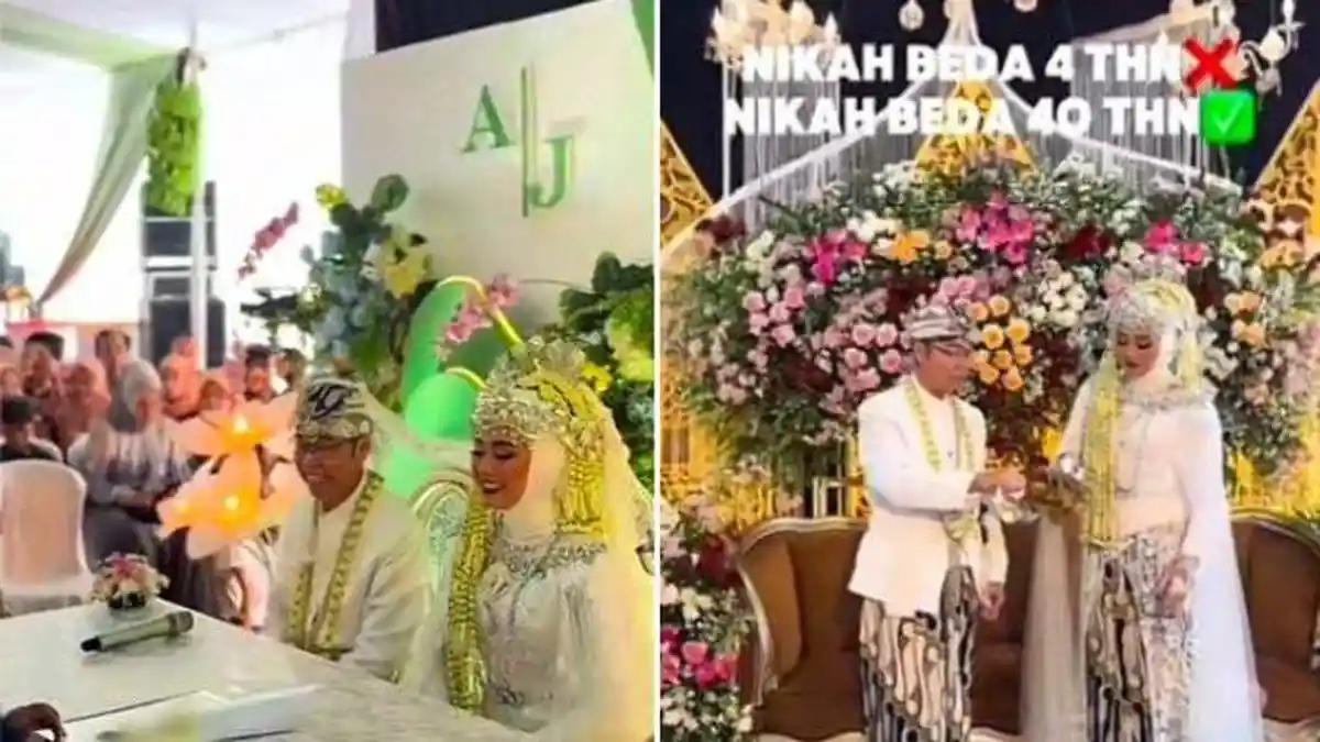 Potret Pernikahan Beda Usia 40 Tahun di Kuningan Jabar, Pengantin Pria Diduga Pemilik Toko Emas