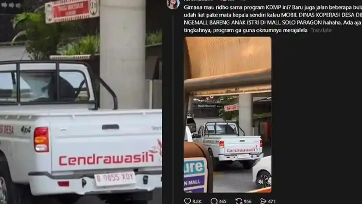 Teka-teki Pemilik Mobil Kopdes Merah Putih Parkir di Paragon Mall, Dipastikan Bukan Milik Kota Solo - Tribunnews.com
