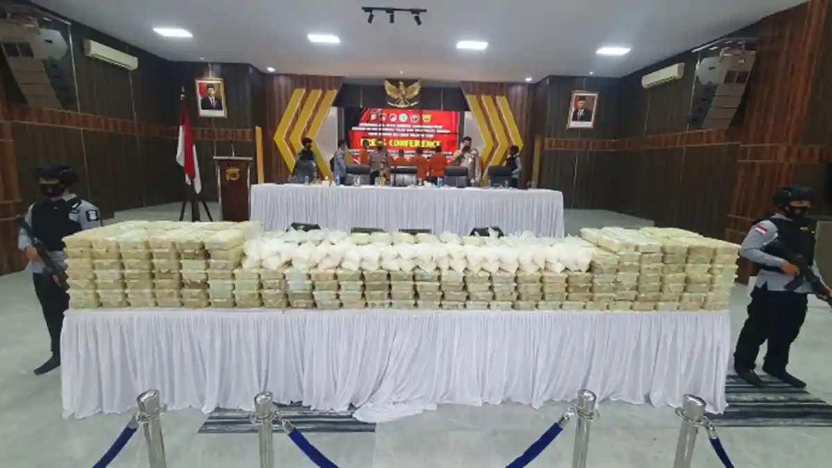 Dit Resnarkoba Polda Aceh Bekuk 11 Tersangka Kasus Sabu 353 Kg tak Bertuan di Bireuen