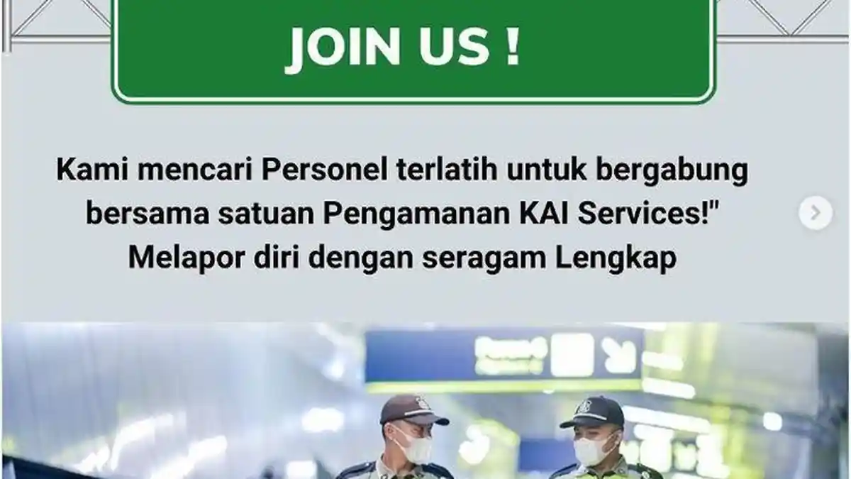 Dibuka Lowongan Kerja, KAI Services Mencari Calon Tenaga Kerja Lulusan SMA, Simak Persyaratannya