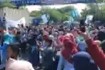 Demo Buruh Tolak Disahkan UU Omnibus Law Oleh DPR RI
