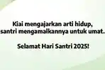 20 Ucapan Selamat Hari Santri 2025, Cocok untuk Status Facebook dan WA: Terima Kasih Para Kiai!
