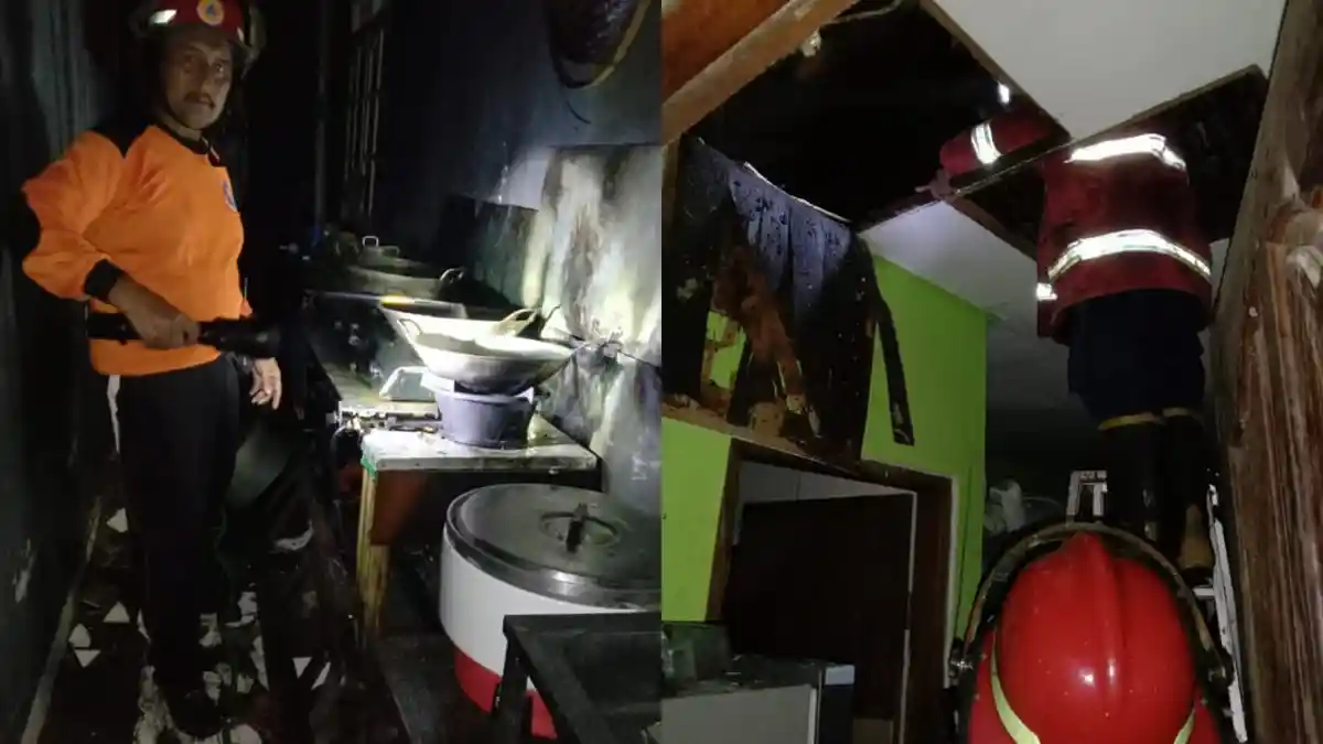 Selang Gas Bocor, Warung Makan Bu Ferdi di Denpasar Terbakar, Pemilik Merugi Puluhan Juta