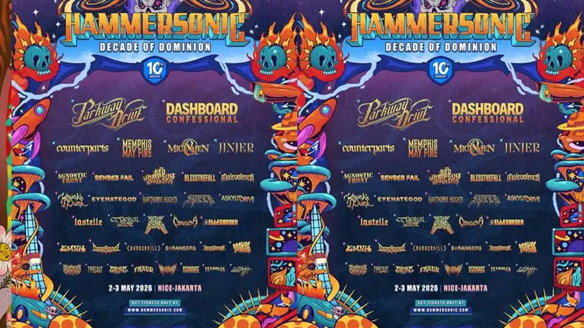 Daftar Line Up Penampil Hammersonic Festival 2026 Akhir Pekan Ini 