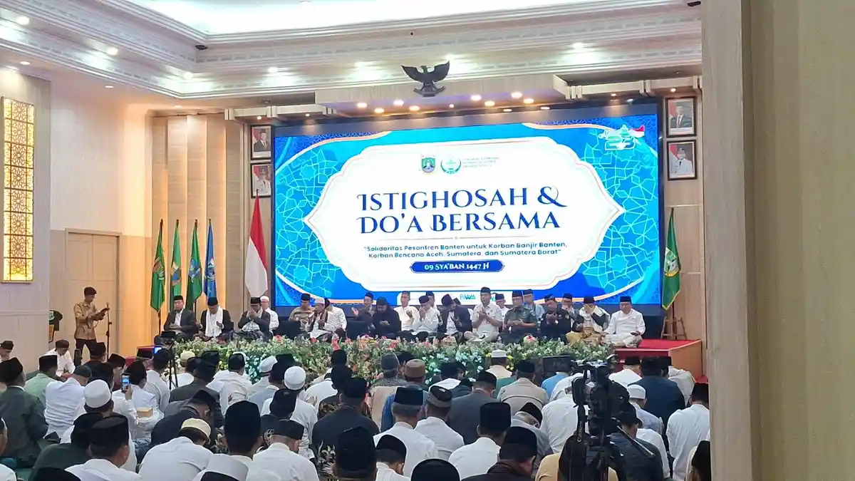 Ulama, Santri, dan Pejabat Banten Doa Bersama untuk Korban Banjir