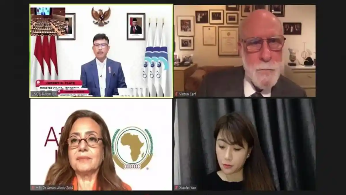 Menkominfo Apresiasi UNCTAD e-Commerce Week, Johnny G Plate Ajak Kembangkan Tata Kelola Data Global
