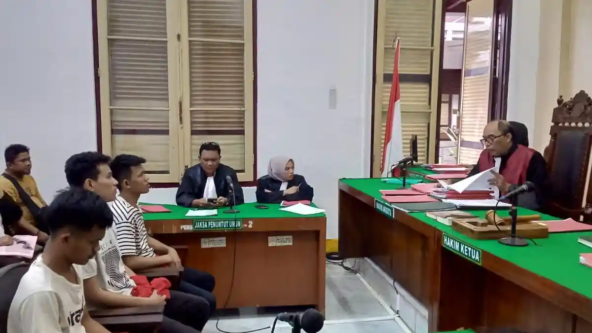 Terbukti Bunuh Pengendara Motor di Medan Denai, 3 Anggota Geng Motor Divonis 12 Tahun Penjara