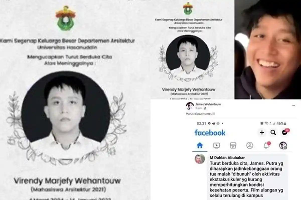 5 Fakta Virendy Marjefy Wenhantouw Mahasiswa Unhas Makassar yang Meninggal Saat Ikut Diksar Mapala