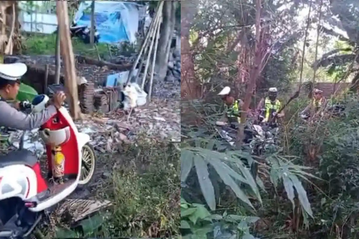 Operasi Patuh di Lumajang, Pengendara Sembunyikan Motornya di Semak-semak Milik Warga