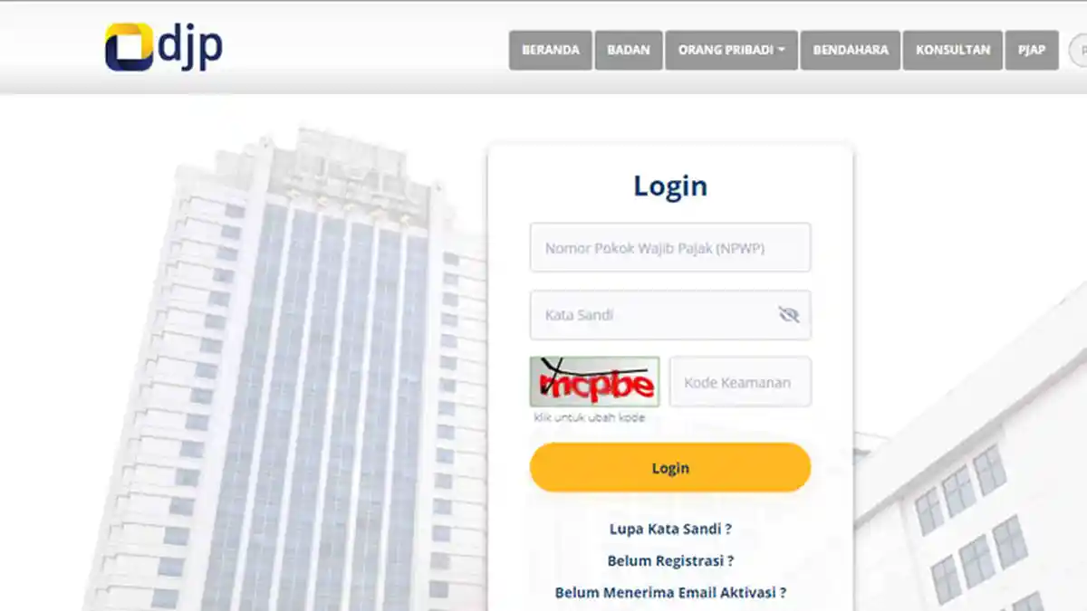 Lupa Password DJP Online Tidak Perlu Langsung ke KPP, Berikut Cara Mudah Reset secara Online
