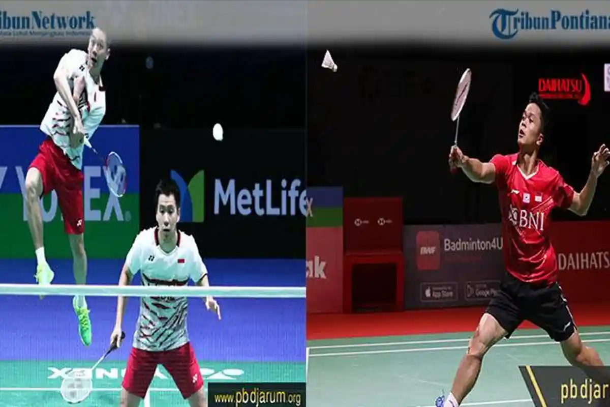 Jam Tayang Marcus/Kevin dan Anthony Sinisuka Ginting Babak 16 Besar Badminton Indonesia Open 2022