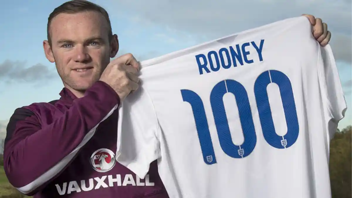 Inggris Vs Slovenia: Wayne Rooney Pemain Termuda yang Capai Laga ke-100 Buat Timnas
