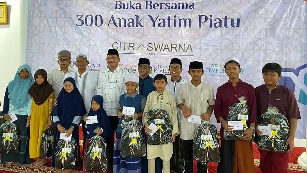 Ramadan Roadshow 2023, CSG Peduli Santuni 300 Anak Yatim di Seputar Proyek