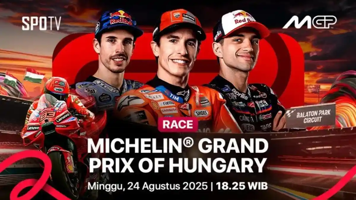Jam Tayang dan Jadwal Balapan MotoGP Hungaria Siaran Langsung Trans7 ...