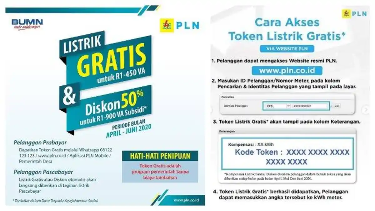 LISTRIK GRATIS BULAN JUNI: Mulai Senin Cara Klaim di www.pln.co.id atau WhatsApp 08122-123-123