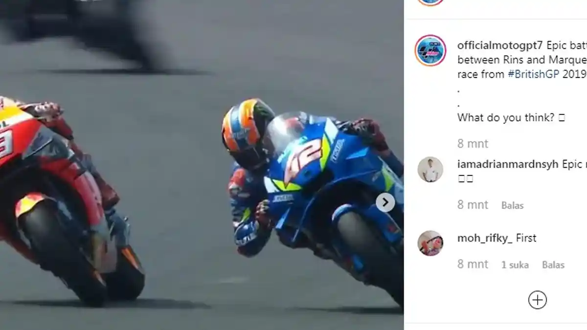 Hasil MotoGP 2019 Sirkuit Silverstone Inggris, Alex Rins Pecundangi Marc Marquez di Detik Terakhir