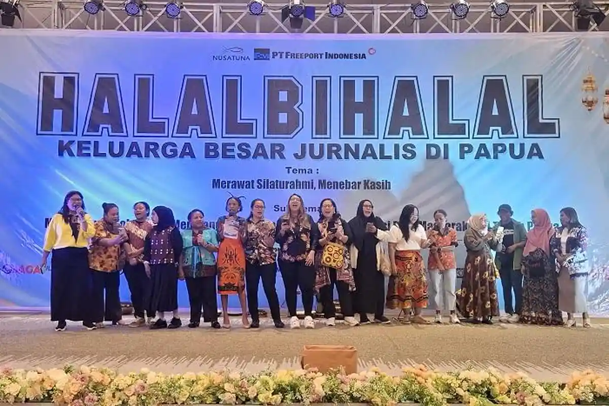 Jurnalis Lintas Generasi Papua Bersatu di Halal Bihalal, Serukan Silaturahmi dan Profesionalisme