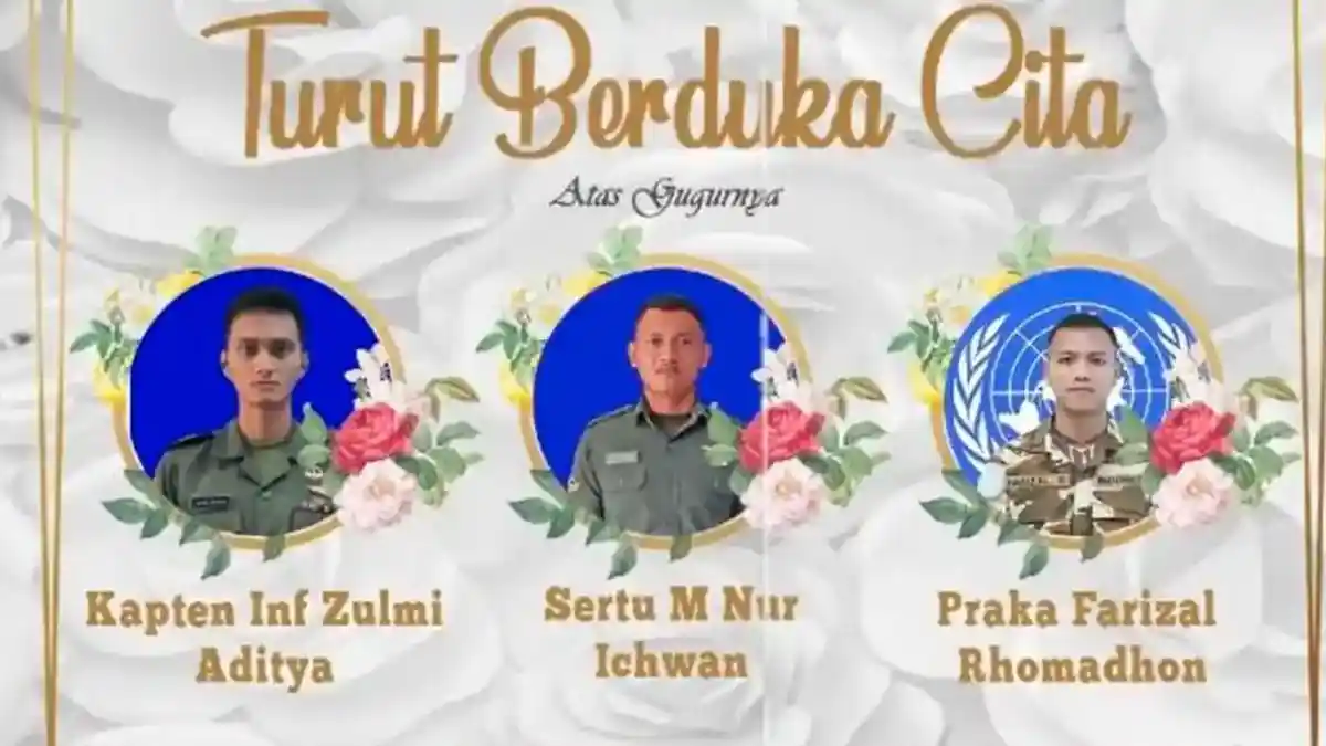 Nama-nama Prajurit TNI Gugur di Lebanon dalam Dua Kali Serangan