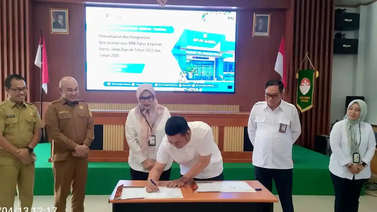 Pemkab Bangka Selatan Terima Pengelolaan Jalan Inpres