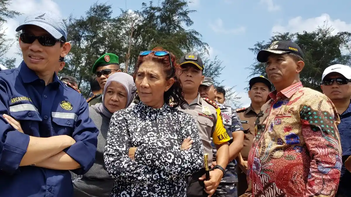 Berkunjung ke Beltim, Menteri Susi Minta Nelayan Tidak Cemaskan Soal Tambang