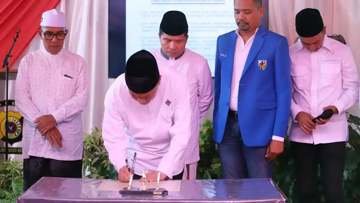 USK Ikut Deklarasi Dukungan Pemilu Damai, Begini Peran Kampus Kata Rektor