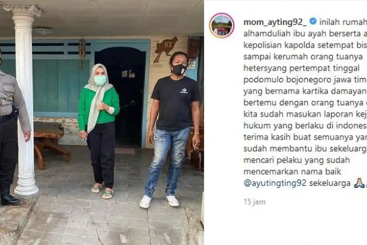 Anggota DPR Pertanyakan Aksi Orangtua Ayu Ting Ting yang Bisa Datangi Rumah Haters di Luar Kota