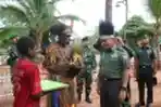 Aster Kasad Kunjungi Satgas Pamtas Yonif MR 411/Pdw Kostrad di P