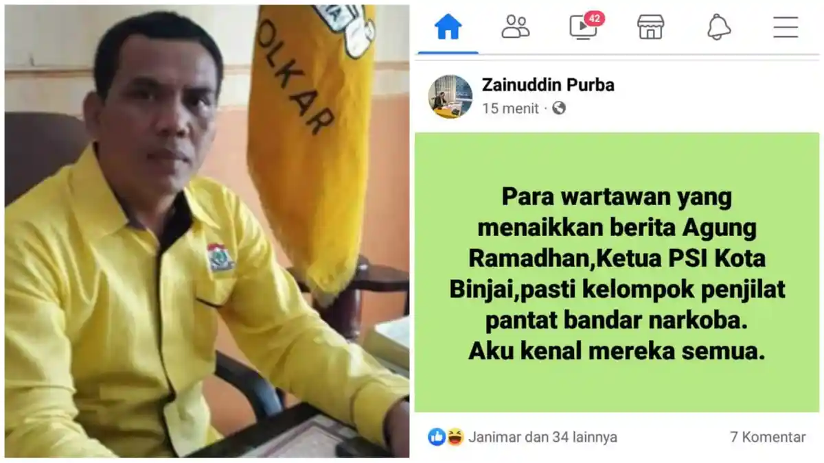 DPD Golkar Sumut Bakal Tegur Zainuddin Purba Karena Asal Bicara Hina Wartawan