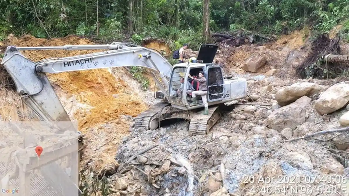 Kasus Tambang Emas Ilegal di Geumpang, Ternyata Telah Empat Bulan Berproduksi