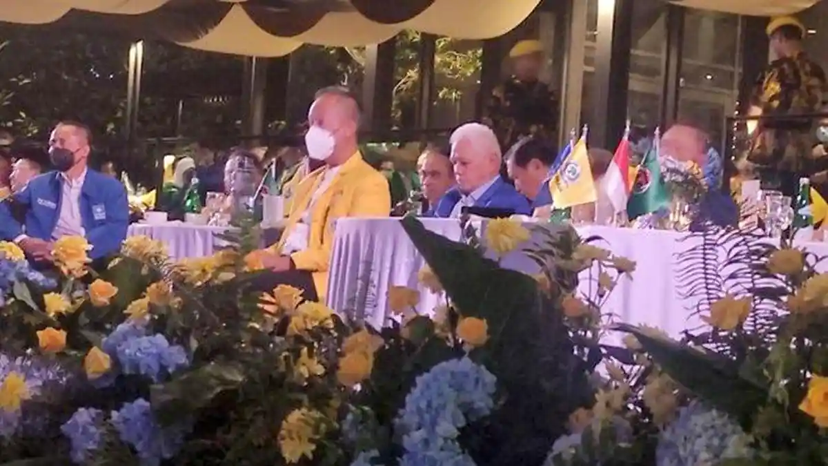 Projo Hadir dalam Acara Silaturahmi Nasional KIB, Airlangga: Jadi Capter Tersendiri