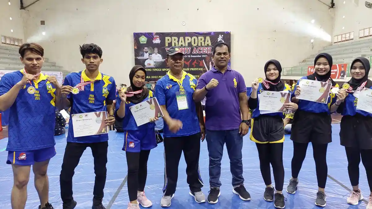 Aceh Besar Raih 5 Emas dan 1 Perak di Pra-PORA Wushu Aceh