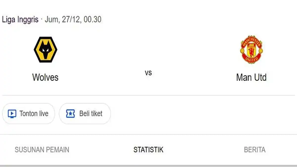Prediksi Skor dan Susunan Pemain Wolverhampton vs Manchester United, Adu Tajam Cunha dan Fernandes