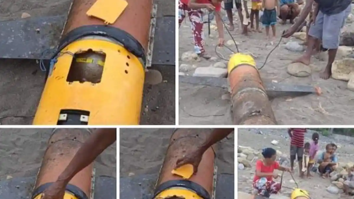 BREAKING NEWS: Benda Mirip Rudal Ditemukan di Pantai Alor NTT